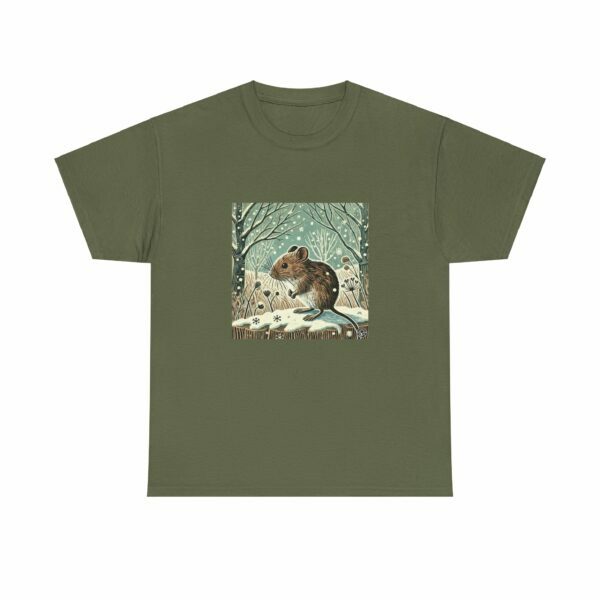 Scamper the Wood Mouse - Heavy Cotton Tee - Image 6