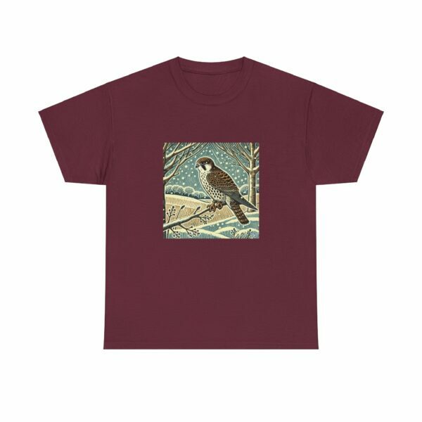 Swift the Peregrine Falcon - Heavy Cotton Tee - Image 4