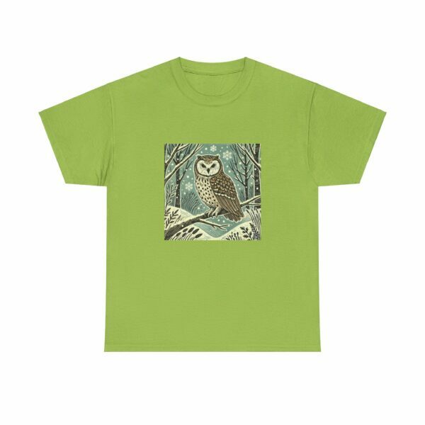 Luna the Owl - Heavy Cotton Tee - Image 6