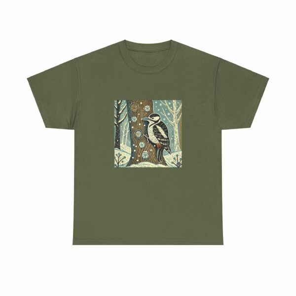 Alder the Woodpecker - Heavy Cotton Tee - Image 5