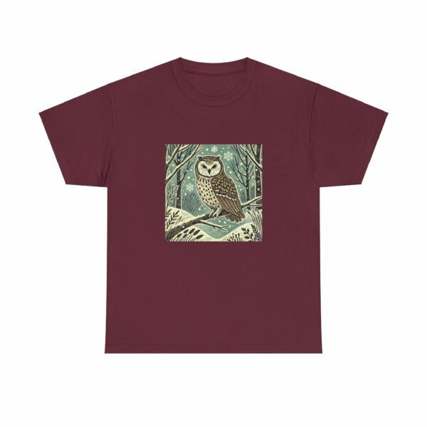 Luna the Owl - Heavy Cotton Tee - Image 4