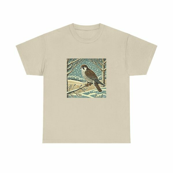 Swift the Peregrine Falcon - Heavy Cotton Tee - Image 3