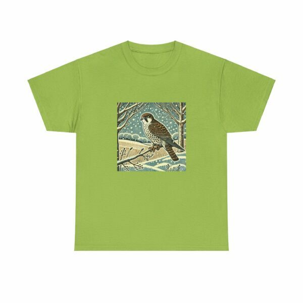 Swift the Peregrine Falcon - Heavy Cotton Tee - Image 6