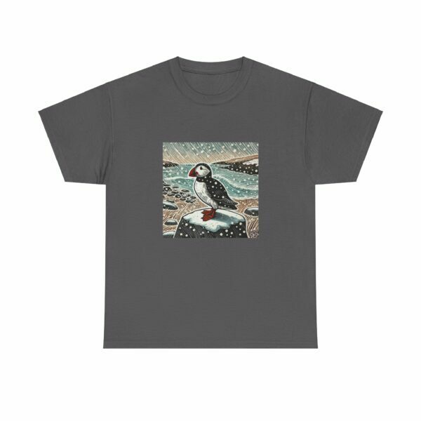 Tully the Puffin - Heavy Cotton Tee - Image 7