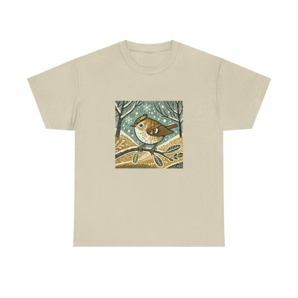 Goldie the Goldcrest - Heavy Cotton Tee - Image 3