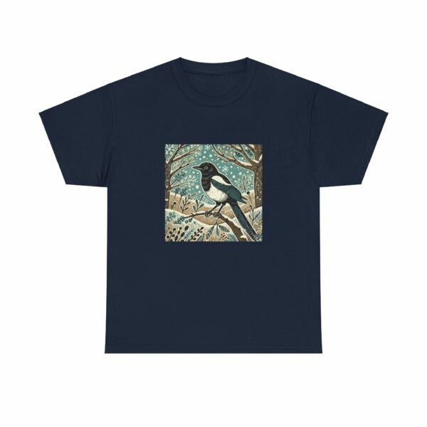 Jet the Magpie - Heavy Cotton Tee - Image 8