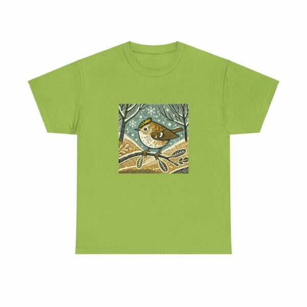 Goldie the Goldcrest - Heavy Cotton Tee - Image 6
