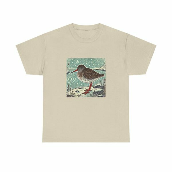 Rusty the Redshank - Heavy Cotton Tee - Image 3