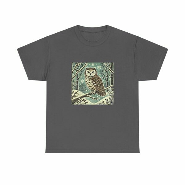 Luna the Owl - Heavy Cotton Tee - Image 7