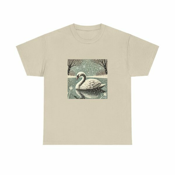 Seren the Swan - Heavy Cotton Tee - Image 3