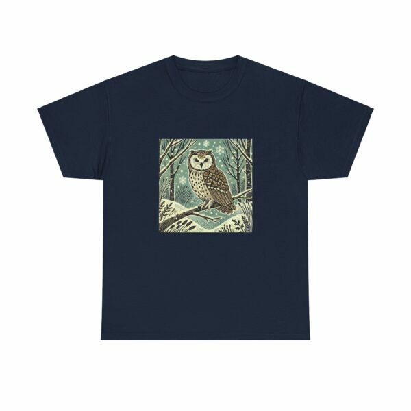 Luna the Owl - Heavy Cotton Tee - Image 8