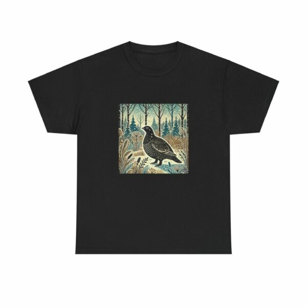 Magnus the Black Grouse - Heavy Cotton Tee - Image 2
