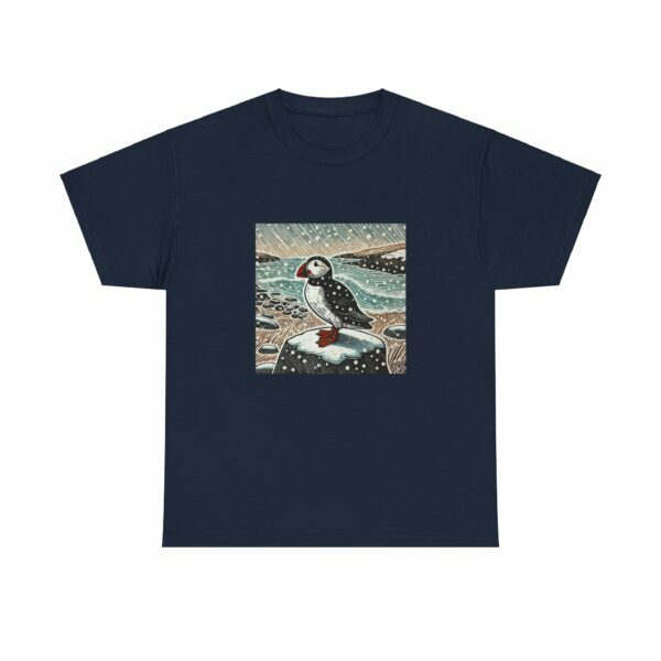 Tully the Puffin - Heavy Cotton Tee - Image 8