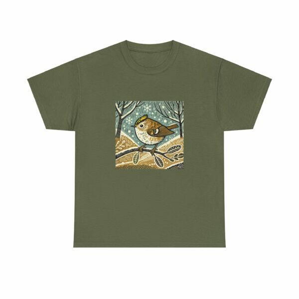 Goldie the Goldcrest - Heavy Cotton Tee - Image 5