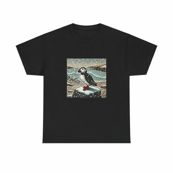 Tully the Puffin - Heavy Cotton Tee - Image 2