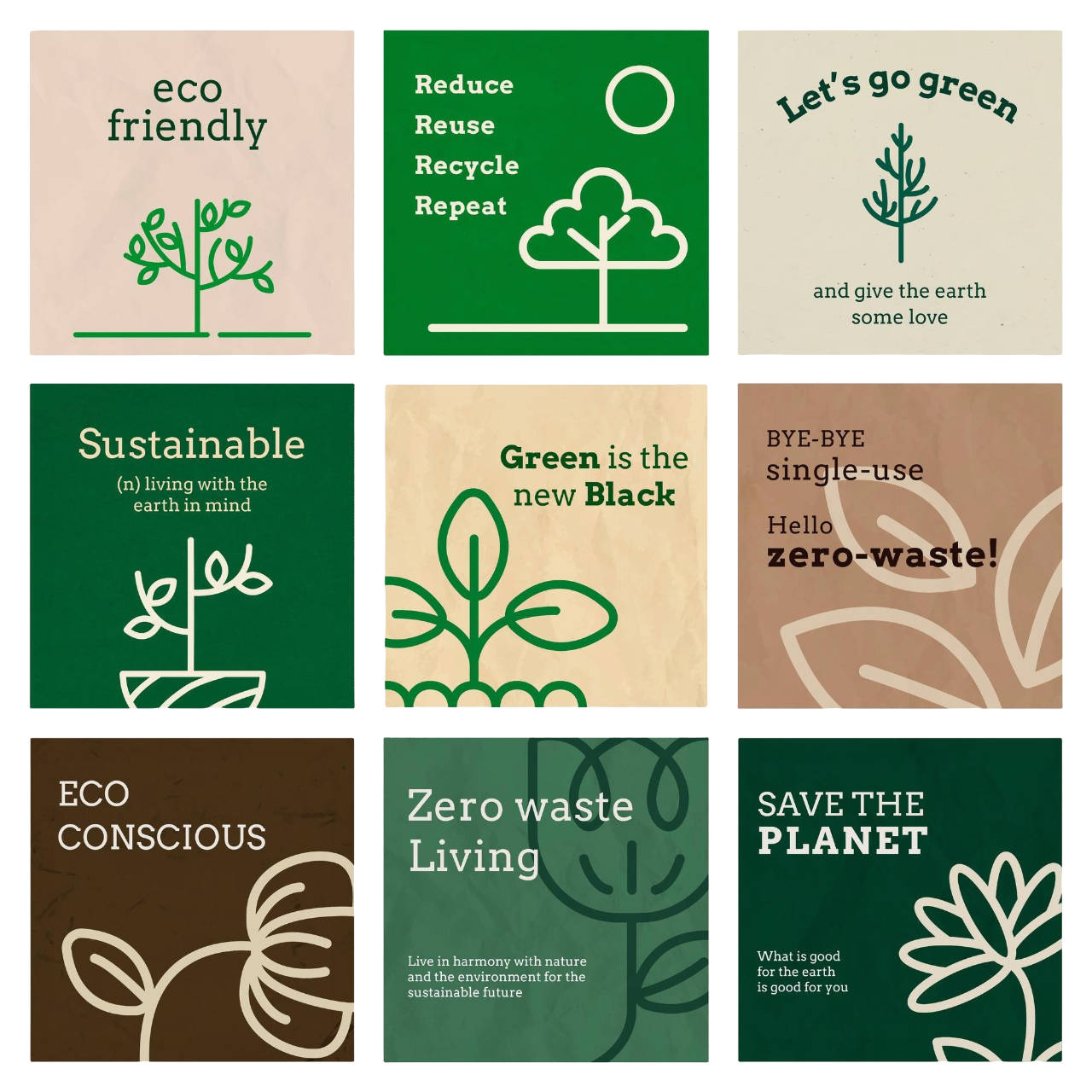 eco social messages