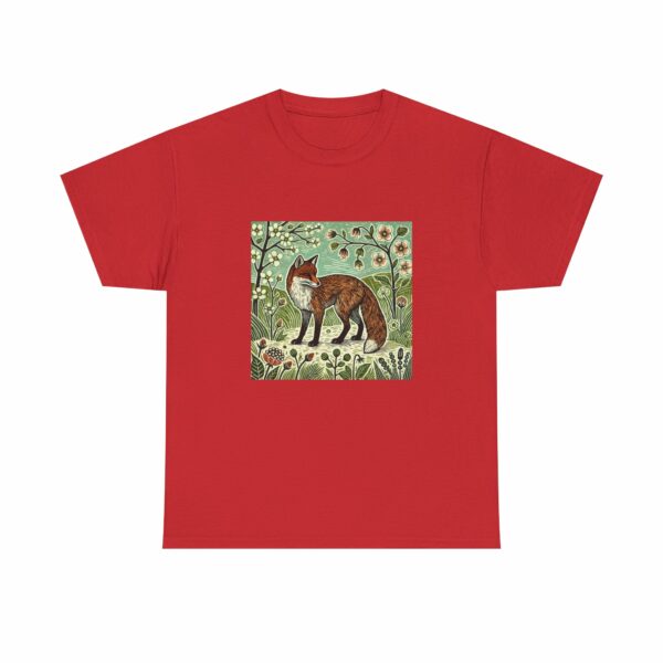 Forest Fox Heavy Cotton Tee Spring Summer Series Nature Inspired Graphic Tee - Image 15