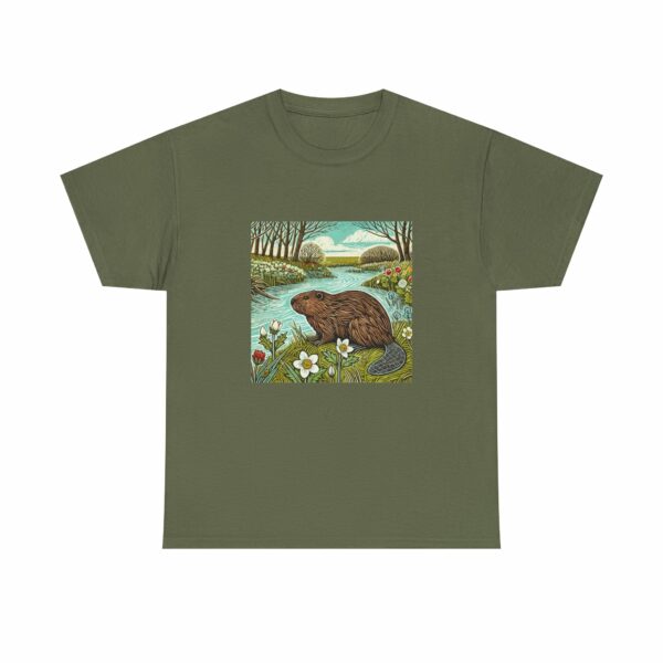 Beaver T-Shirt (Spring+Summer Series) Nature-Inspired Heavy Cotton Tee Outdoor Apparel - Image 8