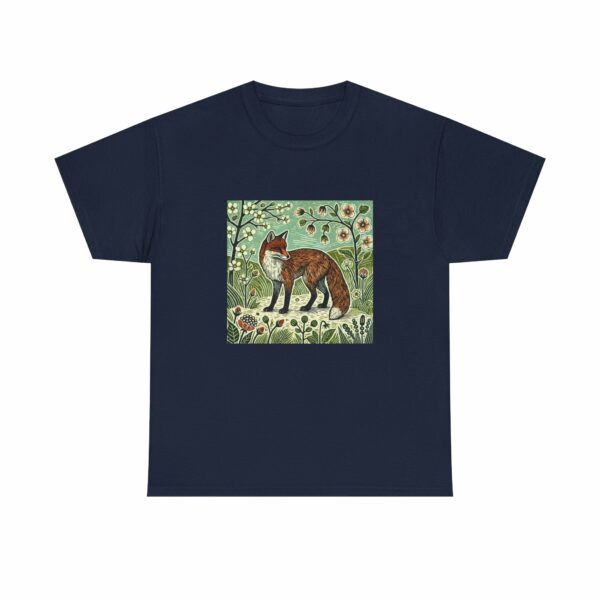 Forest Fox Heavy Cotton Tee Spring Summer Series Nature Inspired Graphic Tee - Image 13