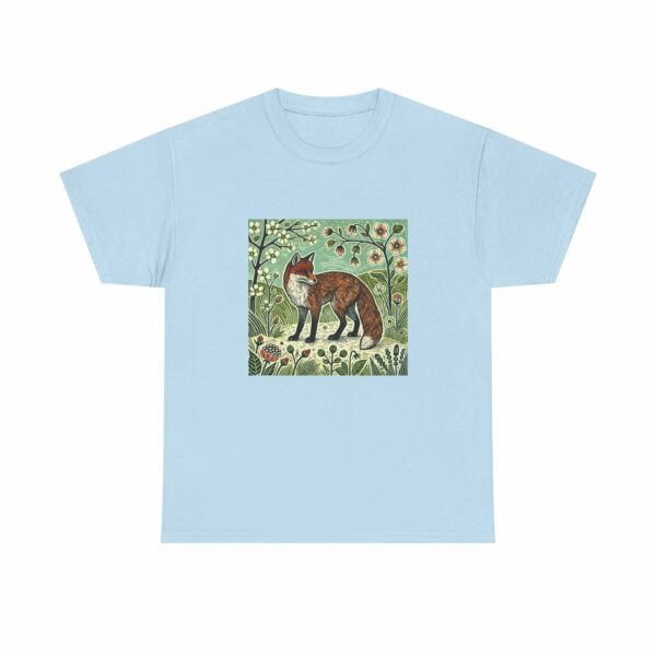Forest Fox Heavy Cotton Tee Spring Summer Series Nature Inspired Graphic Tee - Image 10