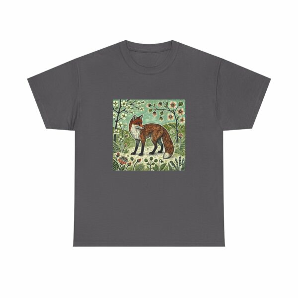 Forest Fox Heavy Cotton Tee Spring Summer Series Nature Inspired Graphic Tee - Image 11