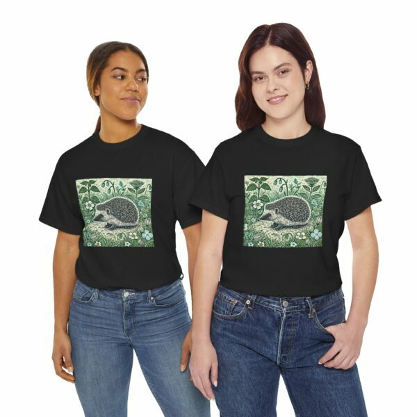 Hedgehog Nature Graphic Tee Spring & Summer Series Heavy Cotton Shirt Outdoor Wear