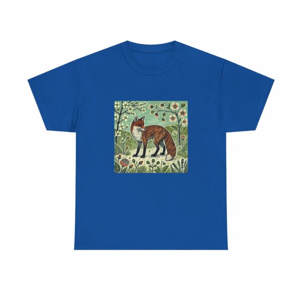 Forest Fox Heavy Cotton Tee Spring Summer Series Nature Inspired Graphic Tee - Image 12