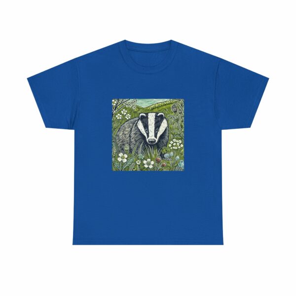 Brock the Badger (Spring+Summer Series) Nature-Inspired Heavy Cotton Tee for Wildlife Lovers - Image 10