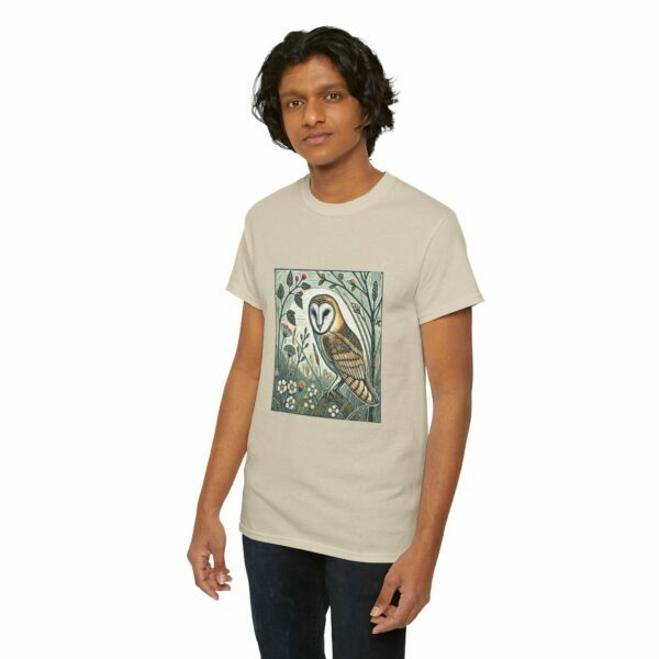 Barn Owl T-Shirt (Spring+Summer Series) Nature-Inspired Outdoor Apparel for Nature Lovers