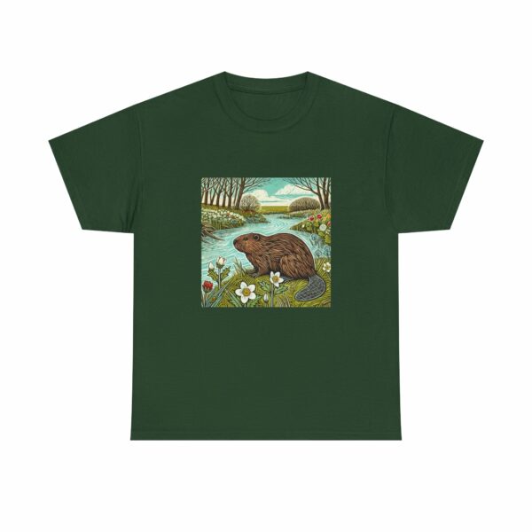 Beaver T-Shirt (Spring+Summer Series) Nature-Inspired Heavy Cotton Tee Outdoor Apparel - Image 4