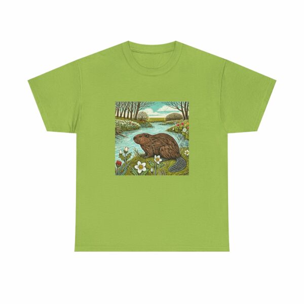 Beaver T-Shirt (Spring+Summer Series) Nature-Inspired Heavy Cotton Tee Outdoor Apparel - Image 9
