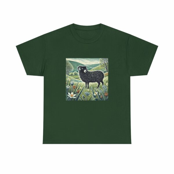 Black Welsh Mountain Sheep Heavy Cotton Tee (Spring+Summer Series) for Outdoor Lovers - Image 4