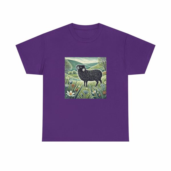 Black Welsh Mountain Sheep Heavy Cotton Tee (Spring+Summer Series) for Outdoor Lovers - Image 8