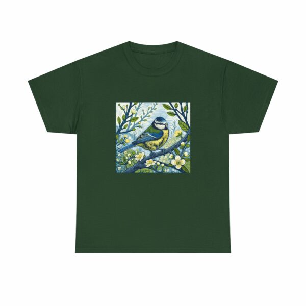 Blue Tit Bird Design (Spring+Summer Series) Nature-Inspired Heavy Cotton Tee Outdoor Apparel - Image 13