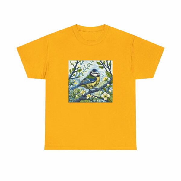 Blue Tit Bird Design (Spring+Summer Series) Nature-Inspired Heavy Cotton Tee Outdoor Apparel - Image 12