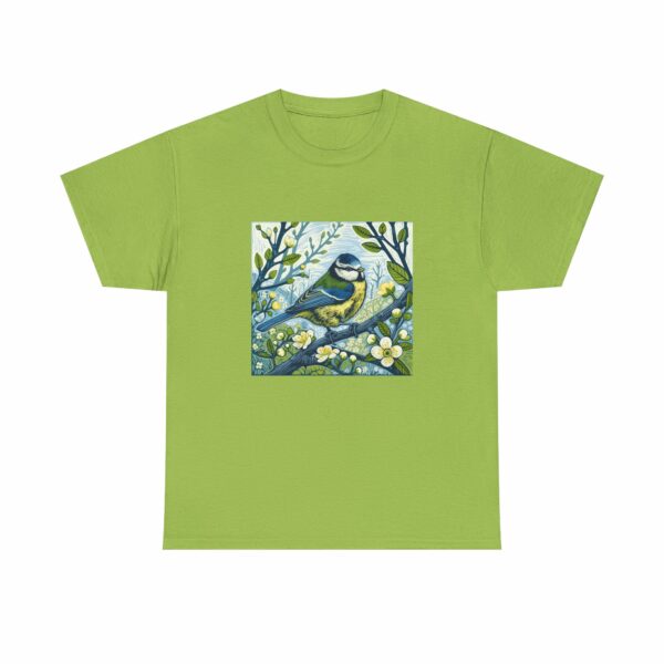 Blue Tit Bird Design (Spring+Summer Series) Nature-Inspired Heavy Cotton Tee Outdoor Apparel - Image 11