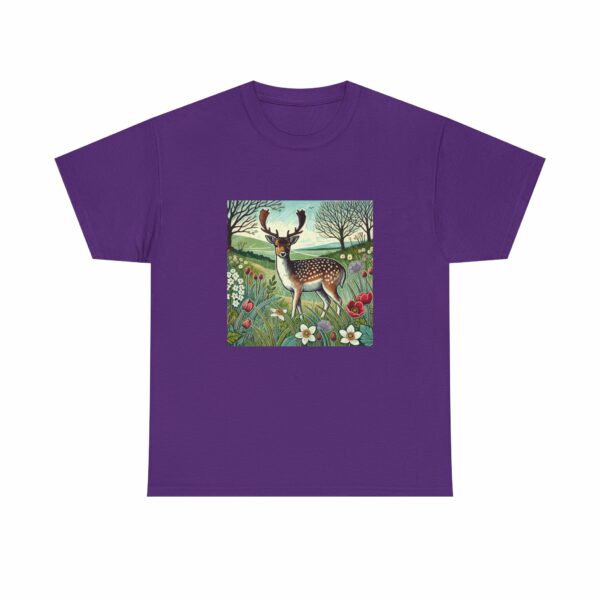 Fallow Deer Nature-Inspired Heavy Cotton Tee (Spring Summer Series) Outdoor Apparel - Image 9