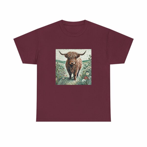 Highland Cow Maroon