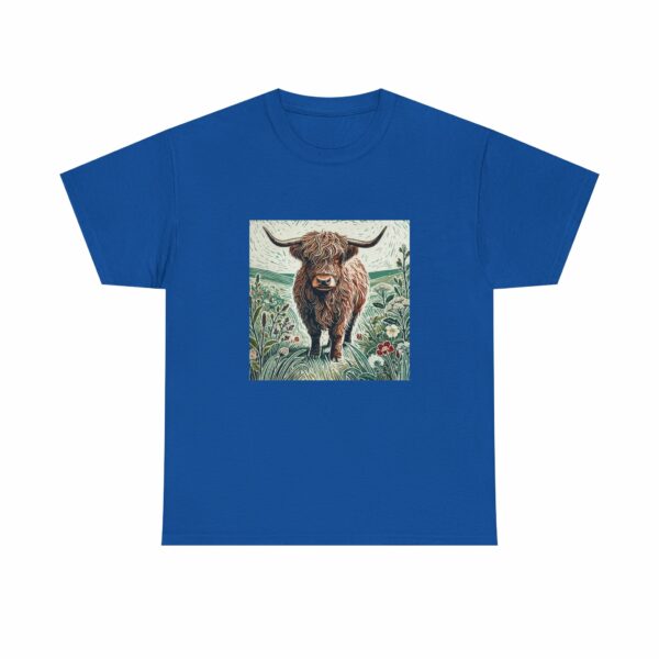 Highland Cow Royal Blue