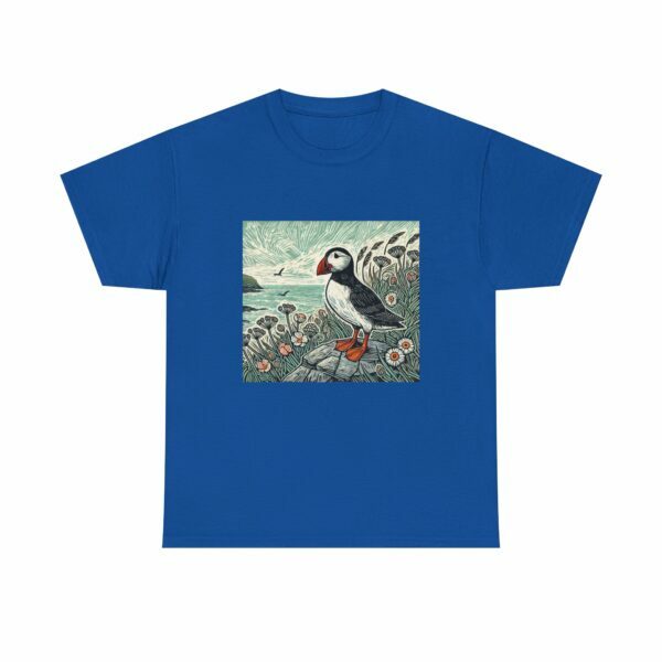 Tully the Puffin Nature Tee, Unisex Cotton Shirt, Animal Lover Gift, Eco-Friendly Apparel, Cute Bird T-Shirt, Wildlife, Outdoor Adventurer - Image 12