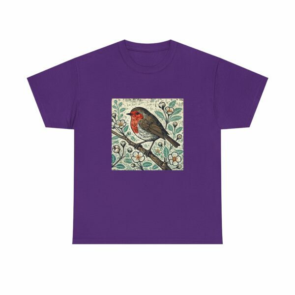 Ruby the Robin Bird Graphic Tee, Nature Lover Shirt, Unisex T-Shirt, Eco-Friendly Cotton Top, Gift for Birdwatchers, Casual Wear - Image 10