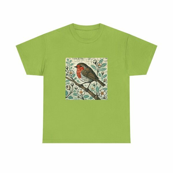Ruby the Robin Bird Graphic Tee, Nature Lover Shirt, Unisex T-Shirt, Eco-Friendly Cotton Top, Gift for Birdwatchers, Casual Wear - Image 4