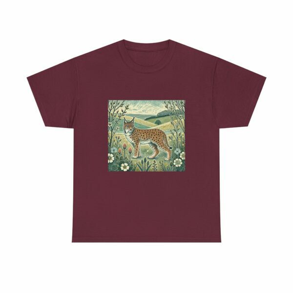 Ember the Lynx Nature-Inspired T-Shirt | Eco-Friendly, Casual Wear, Gift for Nature Lovers, Eco-Conscious Fashion, Wildlife Tee - Image 6