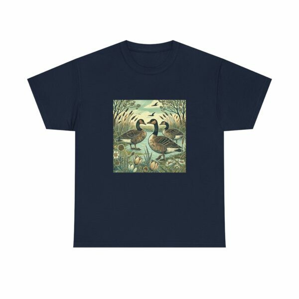 Wild Geese Nature Unisex Heavy Cotton Tee, Eco-Friendly Casual Wear, Gift for Nature Lovers, Perfect for Outdoors, Wildlife Shirt - Image 10
