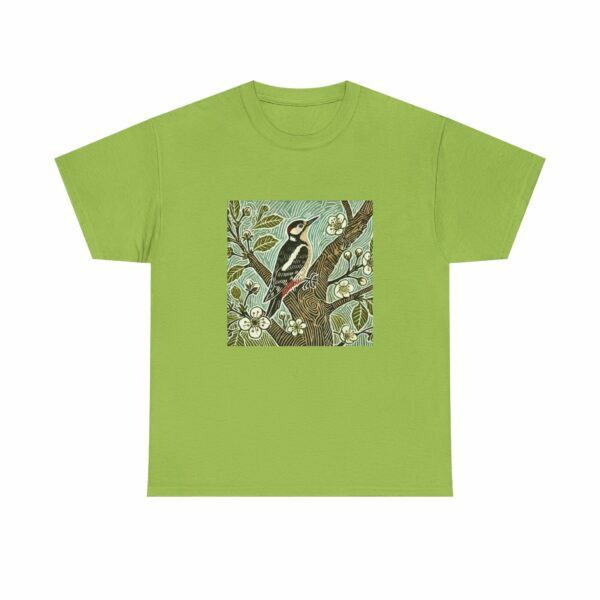 Alder the Woodpecker Bird Graphic Tee, Nature Lover Shirt, Unisex Casual T-Shirt, Gift for Bird Enthusiasts, Eco-Friendly Apparel - Image 7