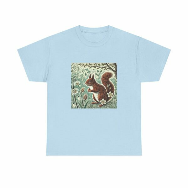 Rowan the Cute Red Squirrel Nature Lover's Cotton Tee – Wildlife Unisex T-Shirt for All Seasons, Gift for Nature Enthusiasts, Eco-Friendly Fashion - Image 4