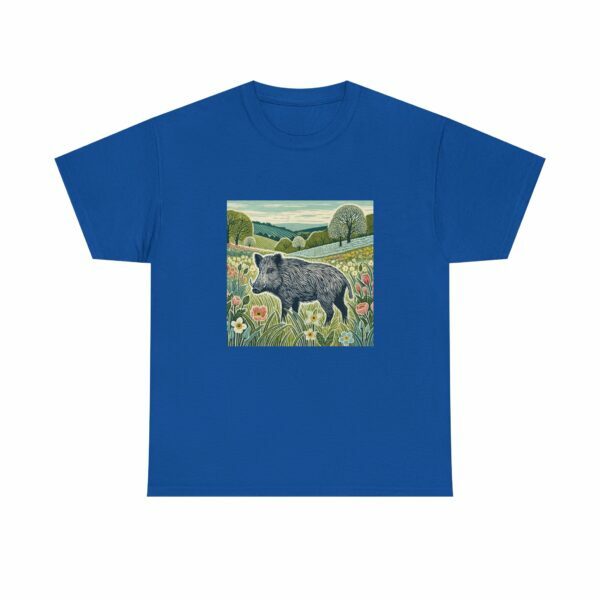 Thistle the Wild Boar Nature-Inspired Unisex Heavy Cotton Tee, Comfortable Graphic Tee, Eco-Friendly Fashion, Gift for Nature Lovers, Casual Wear - Image 6
