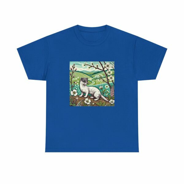 Stitch the Stoat Nature-Inspired Tee, Art Tee, Animal Lover Gift, Wildlife Casual Wear, Unisex Cotton Shirt, Unique Animal Artwork - Image 11