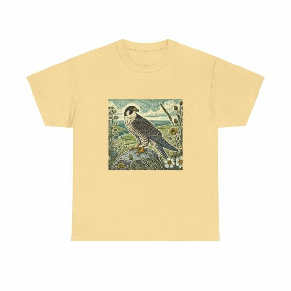 Swift the Peregrine Falcon Bird Tee - Soft Cotton Unisex T-Shirt, Nature Lover Gift, Eco-Friendly Apparel, Bohemian Style, Casual Wear - Image 4