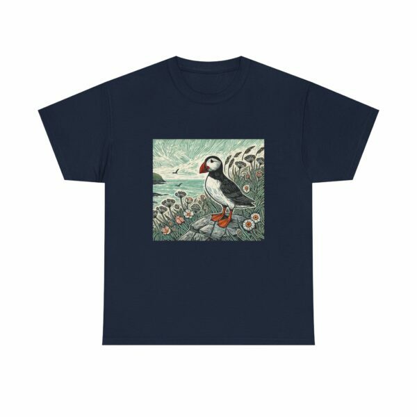 Tully the Puffin Nature Tee, Unisex Cotton Shirt, Animal Lover Gift, Eco-Friendly Apparel, Cute Bird T-Shirt, Wildlife, Outdoor Adventurer - Image 13